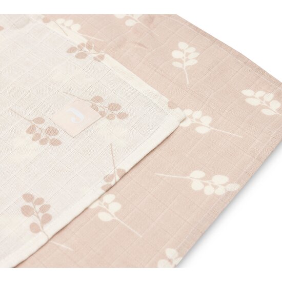 Lange Gaze de Coton Twig   Rose Sauvage        115 x 115 cm   de               Jollein