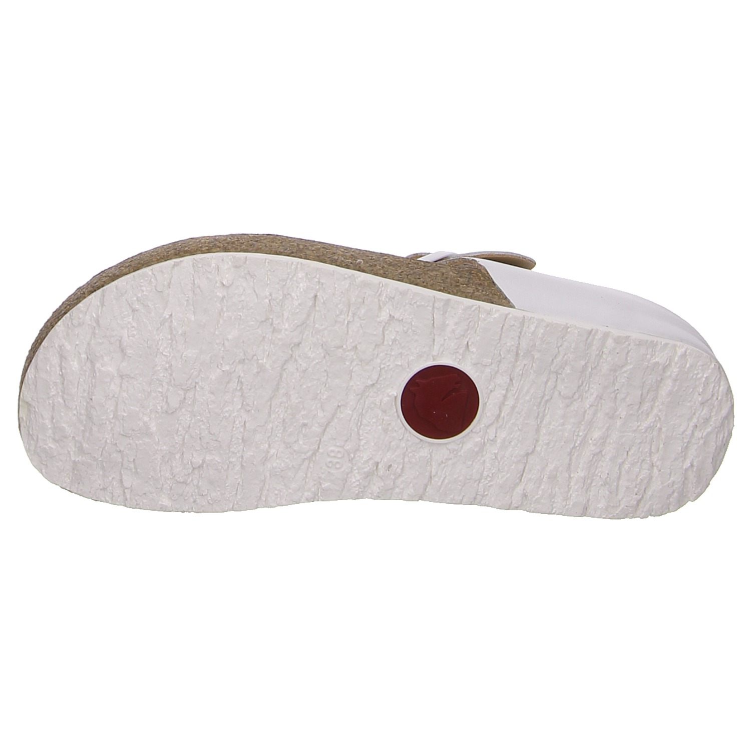 Haflinger Pantolette weiß weiss/weiss kombi