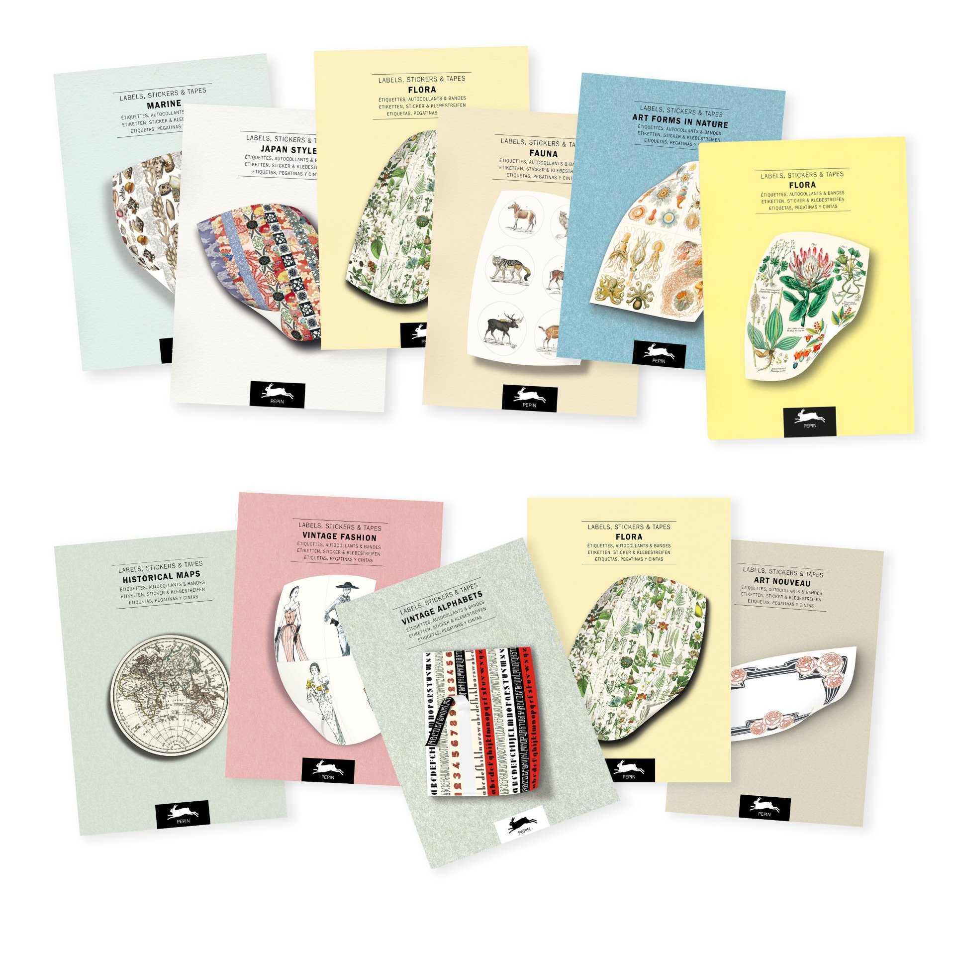 Pepin Label- und Stickerbuch