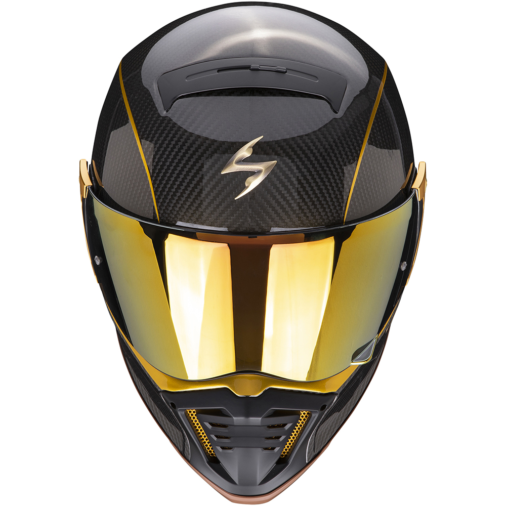 Scorpion - Casque Exo-HX1 Carbon SE Solid Noir / Or