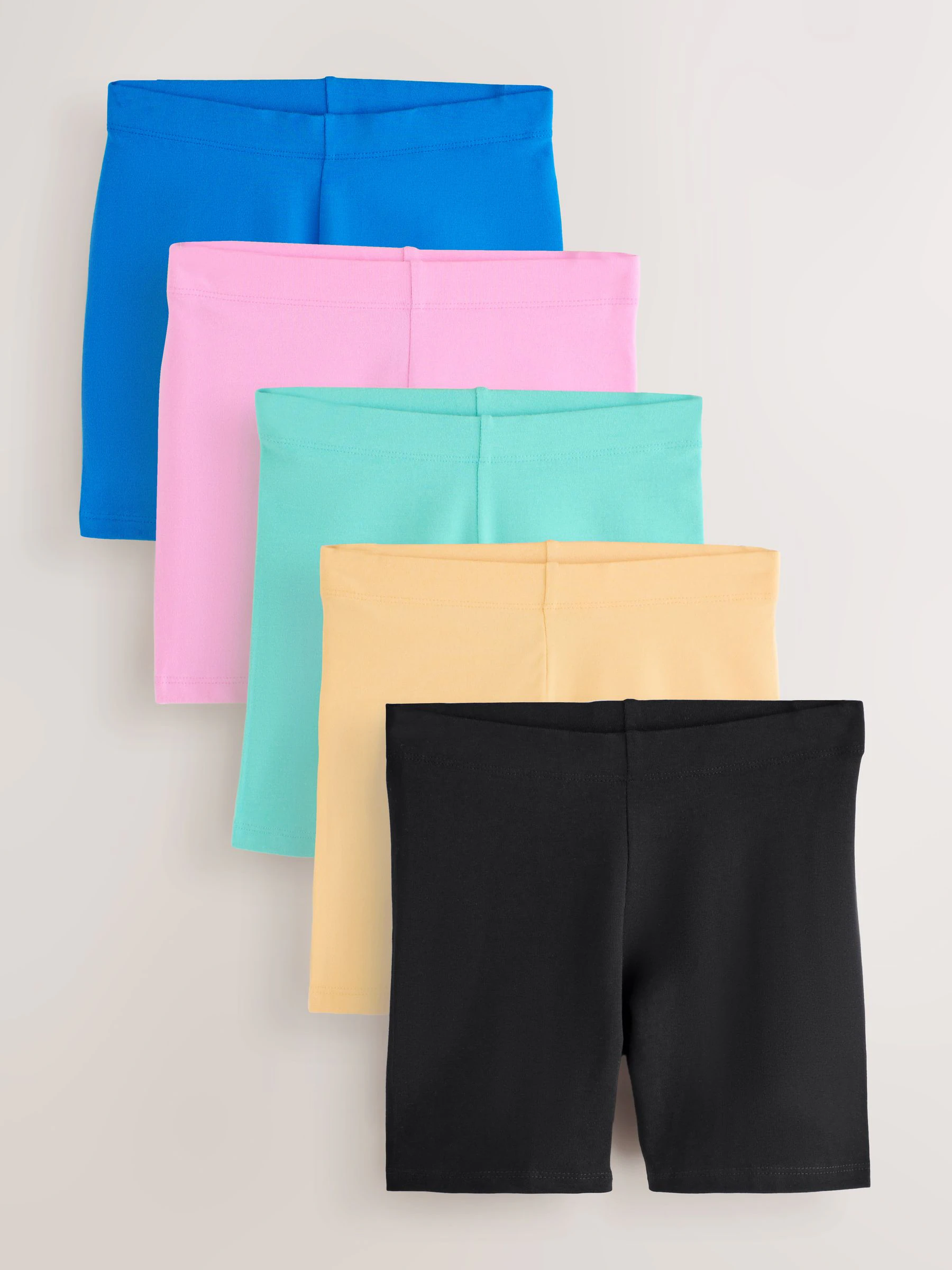 Zwart/blauw/roze/meerkleurig - Set van 5 fietsshorts (3 - 16 jr)