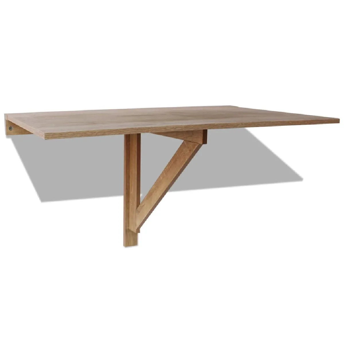vidaXL Table Murale Rabattable - Chêne