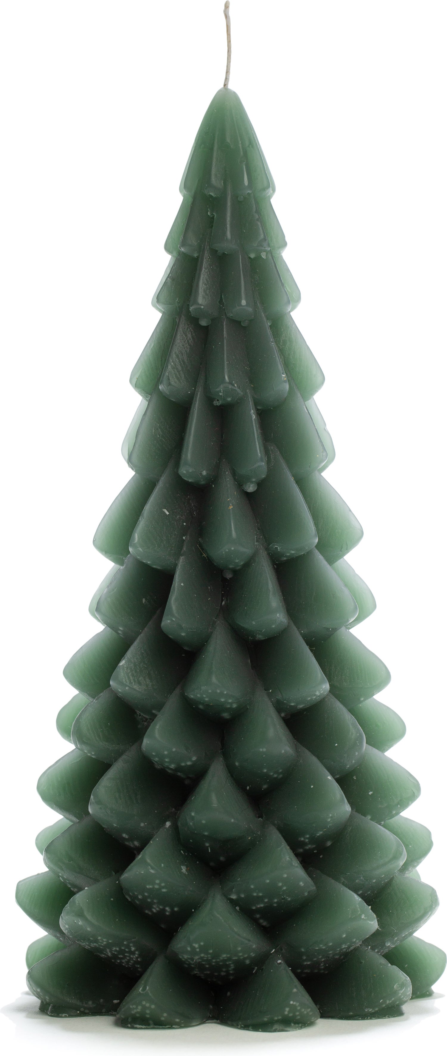 Rustik Lys stompkaars Kerstboom groen 42 uur D 10 H 20 cm