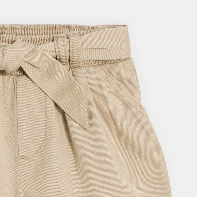 Short paperbag fluide beige bébé fille Beige