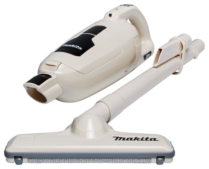 Makita CL114FDWIX 12V Max Steelstofzuiger ivoorwit met ingebouwde 2.0 Ah li-ion accu en lader