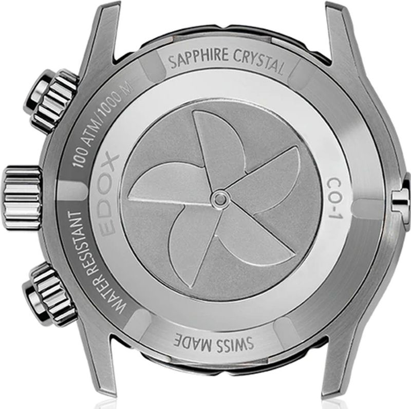 Edox CO-1 10242-TIN-NIN - Horloge - Duikhorloge - Roterende Bezel - Chronograafwijzers