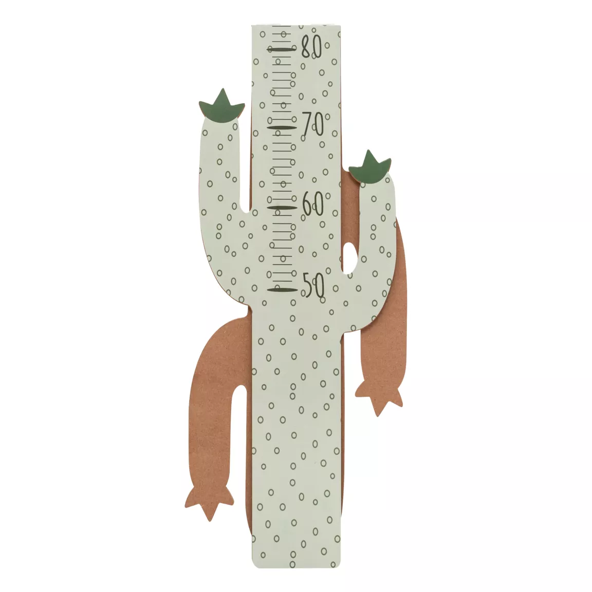 Toise murale bois enfant (H 140 cm) Cactus Vert