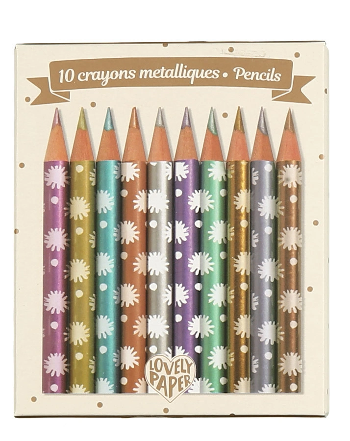 Mini-Buntstifte CHICHI METALLIC 10-teilig in bunt
