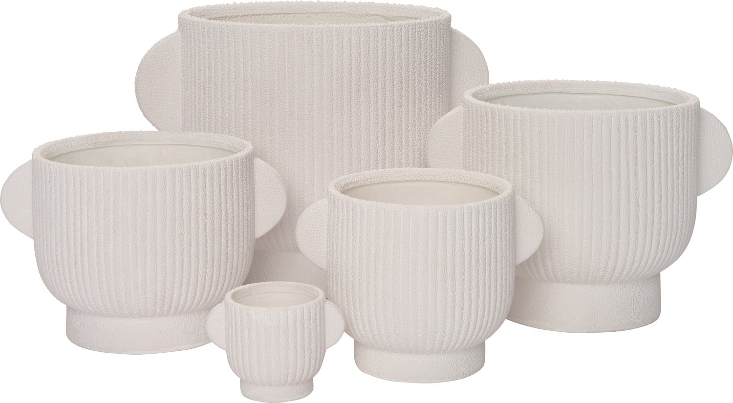 Intratuin bloempot op voet Pierre wit 25 x 19 x 18 cm