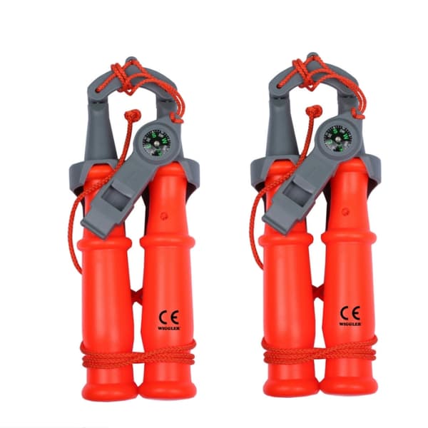 2-pack Wiggler Safety Ice Spikes With Whistle & Compass