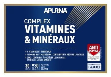 Complex Vitamines & Minéraux Apurna - 30 gélules