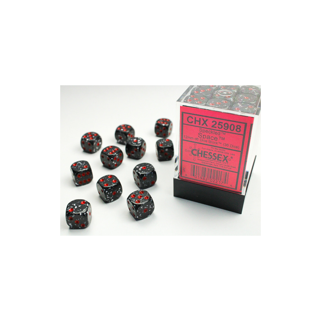 Set de 36 Dés Chessex : Speckled