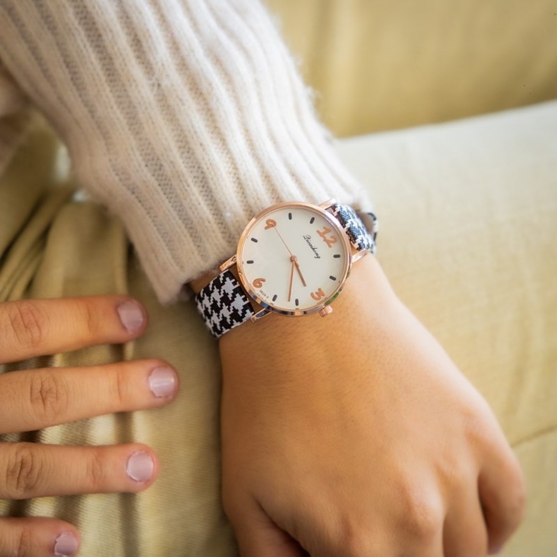Montre Femme CHTIME bracelet Cuir Noir