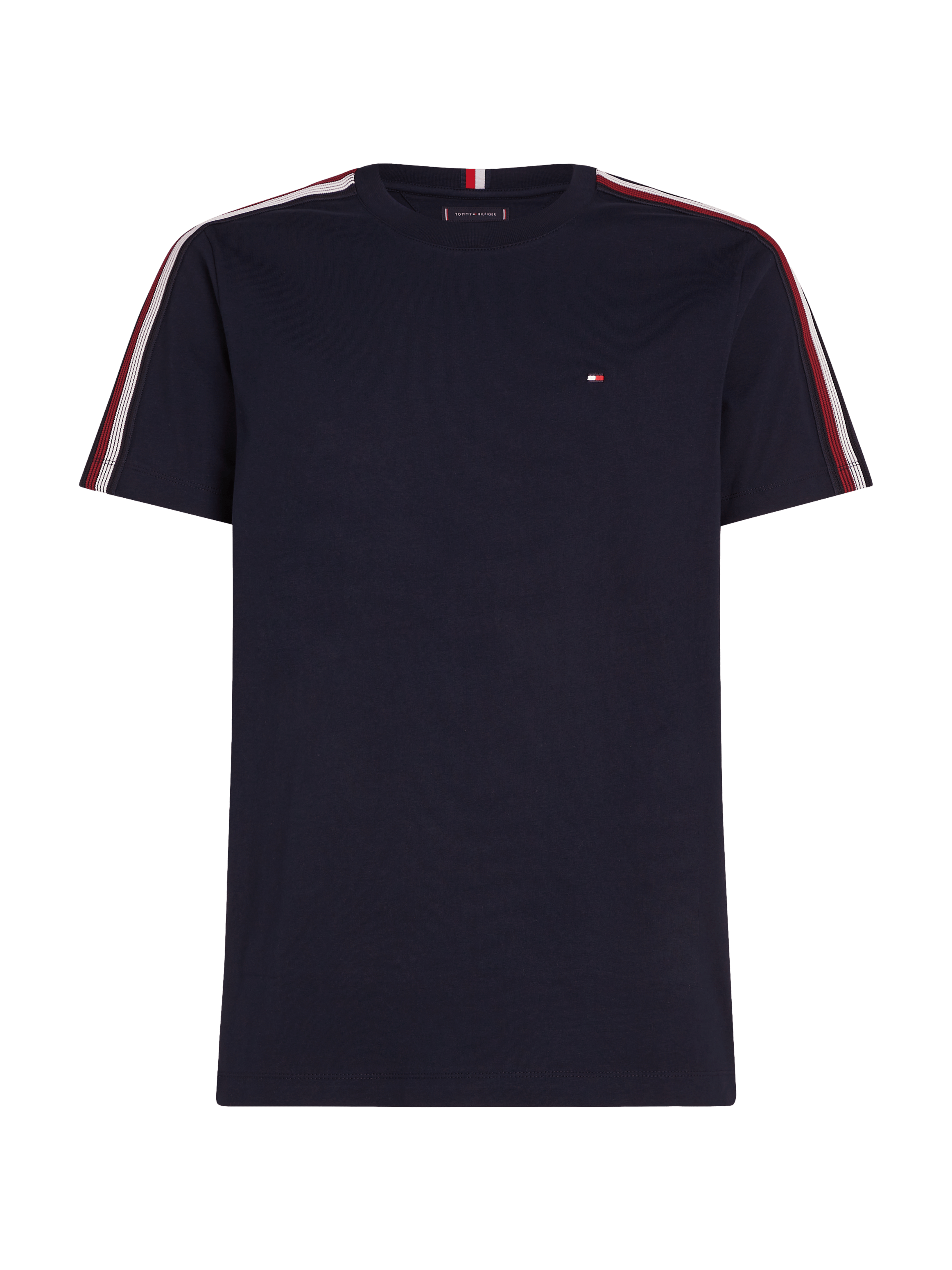 Tee-shirt col rond en coton | Bleu