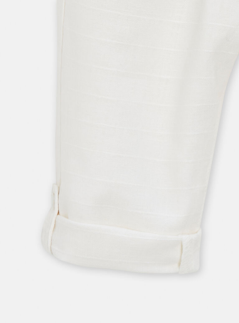 Pantalon blanc pour bébé garçon