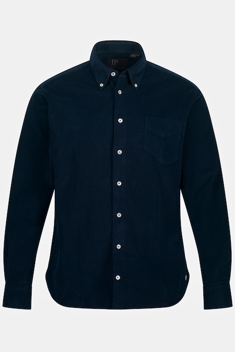 Cordhemd, Langarm, Buttondown Kragen, Modern Fit, bis 8 XL