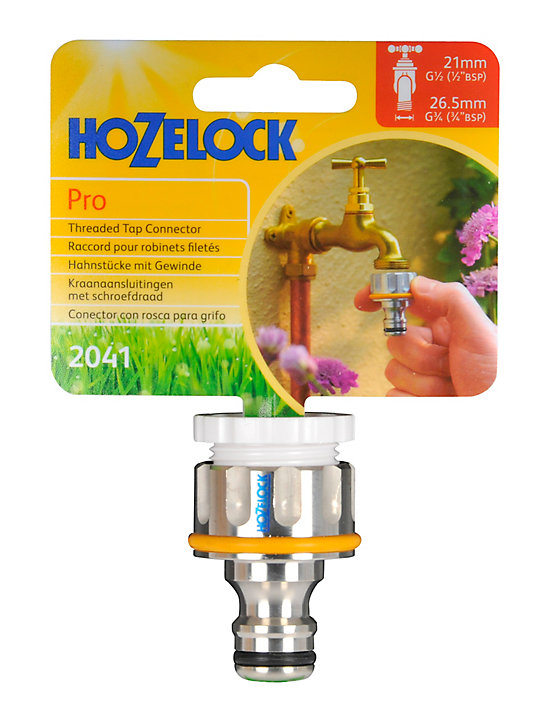 Raccord métal robinet fileté Hozelock