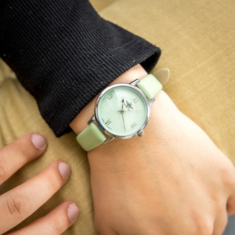 Montre Femme M. JOHN bracelet Cuir Vert