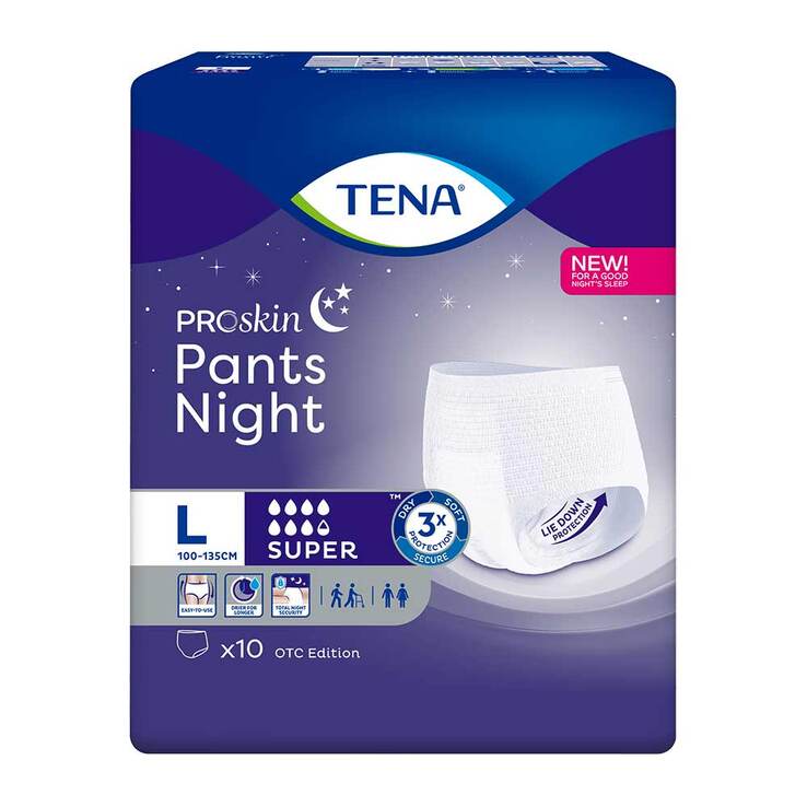 TENA Pants night super L bei Inkontinenz, 4X10 St