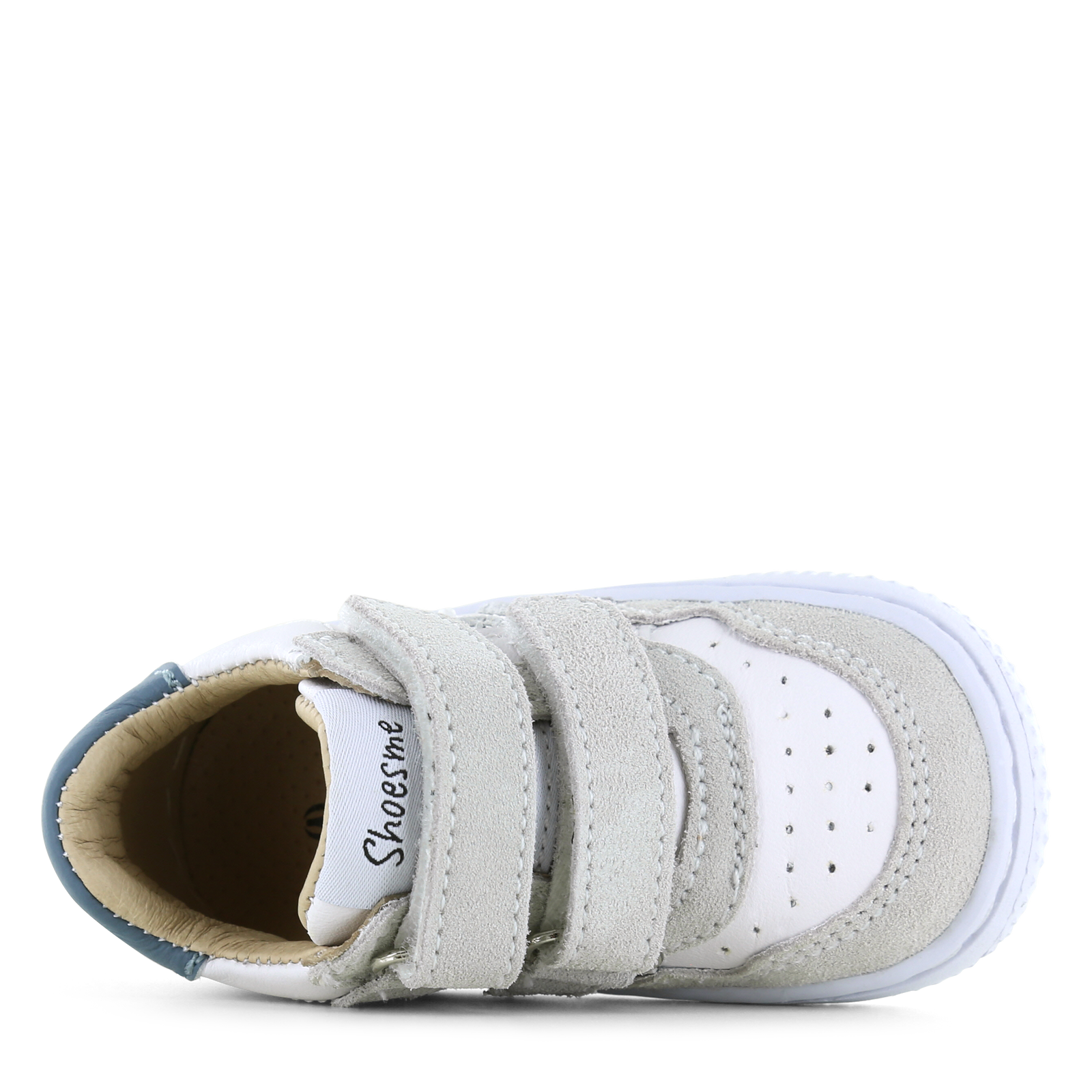 Shoesme wit-blauw sneakertje Leer | Jongens schoenen
