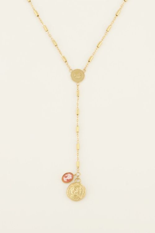 Bold Spirit ketting met cameo & munt