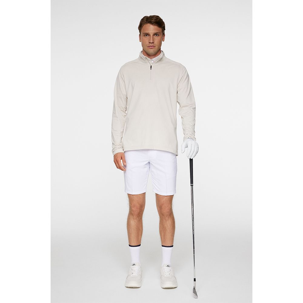 Harry Quarter Zip Genser Herre Moonbeam