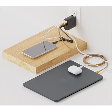 Chargeur pour téléphone mobile Native Union FAST GAN CHARGER PD 67W-BLACK-INTL-2C1A