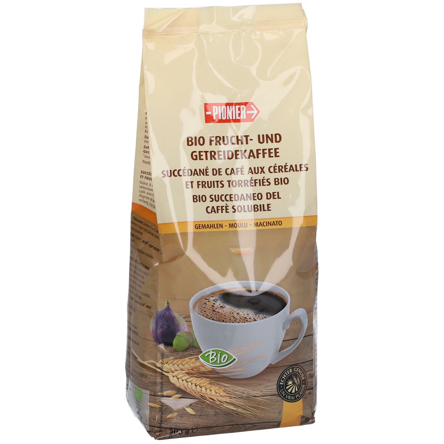 Pionier Kaffee-Ersatz mit Bio-Getreide und Früchten