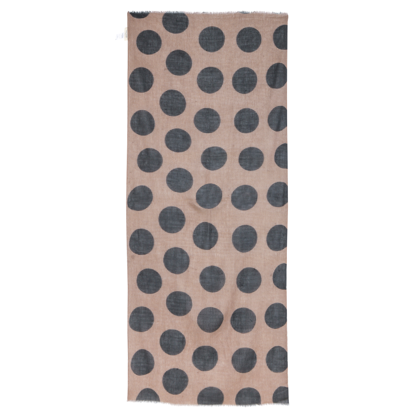 Foulard en coton et laine | Marron