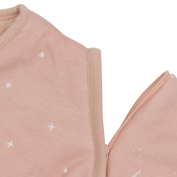 Jollein Twinkling Slaapzak Winter Met Afritsbare Mouw Rond - 60 cm - Wild Rose