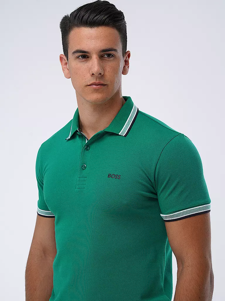 BOSS Poloshirt Regular Fit PADDY dunkelgrün