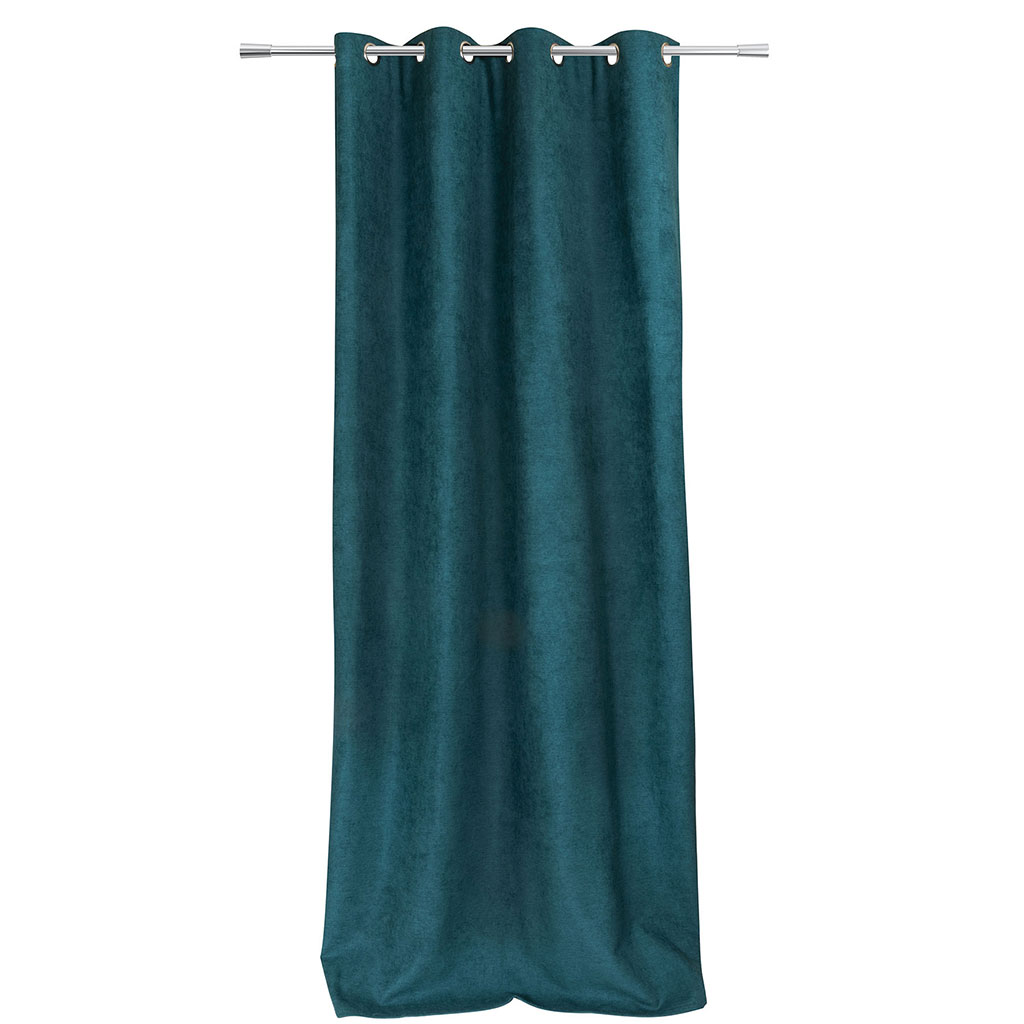Rideau thermique occultant GALENA bleu canard 140x260cm
