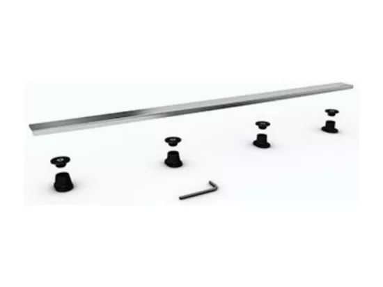 WEDI Barrette de finition à carreler pour évacuation linéaire 90 cm inox brossé Fundo