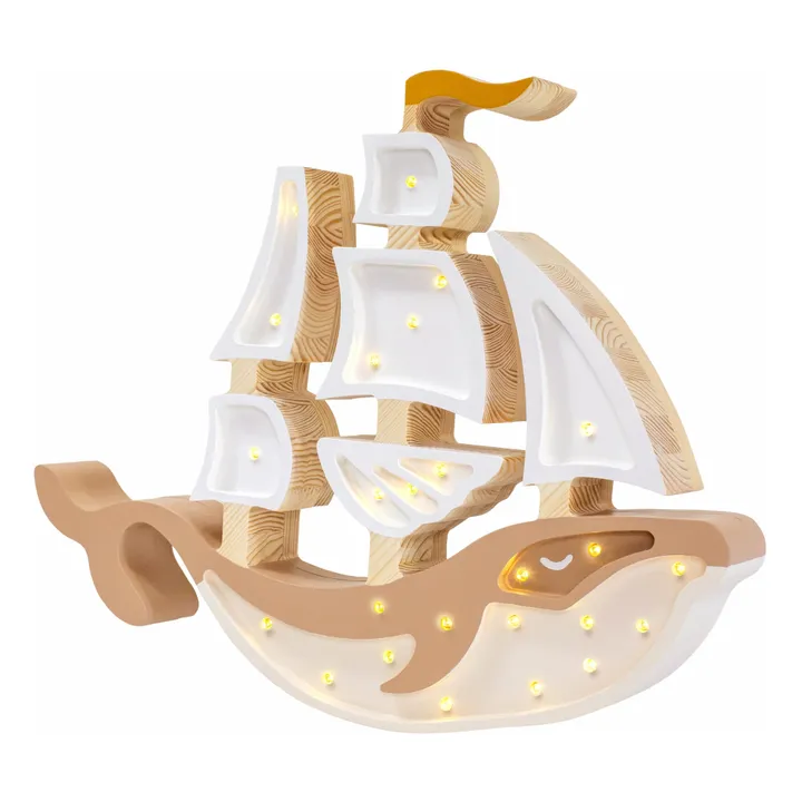 Little Lights Lampe à poser Bateau | Marron