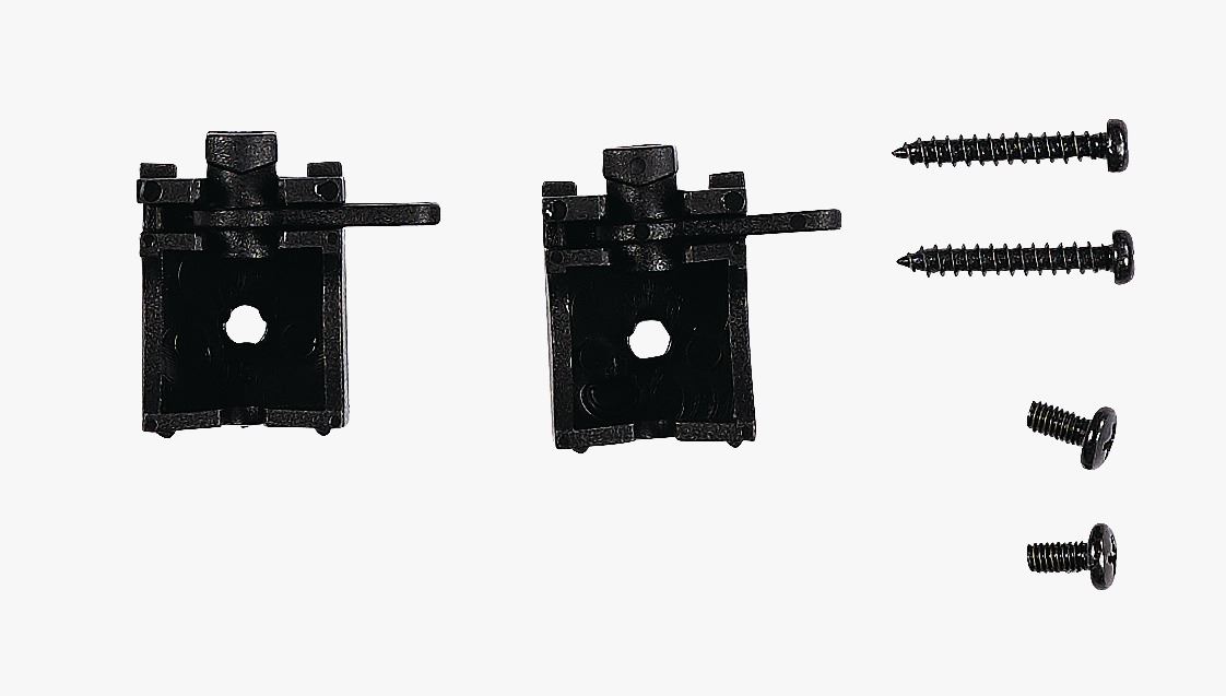 Brakett 2 stk  hvit - 3 cm