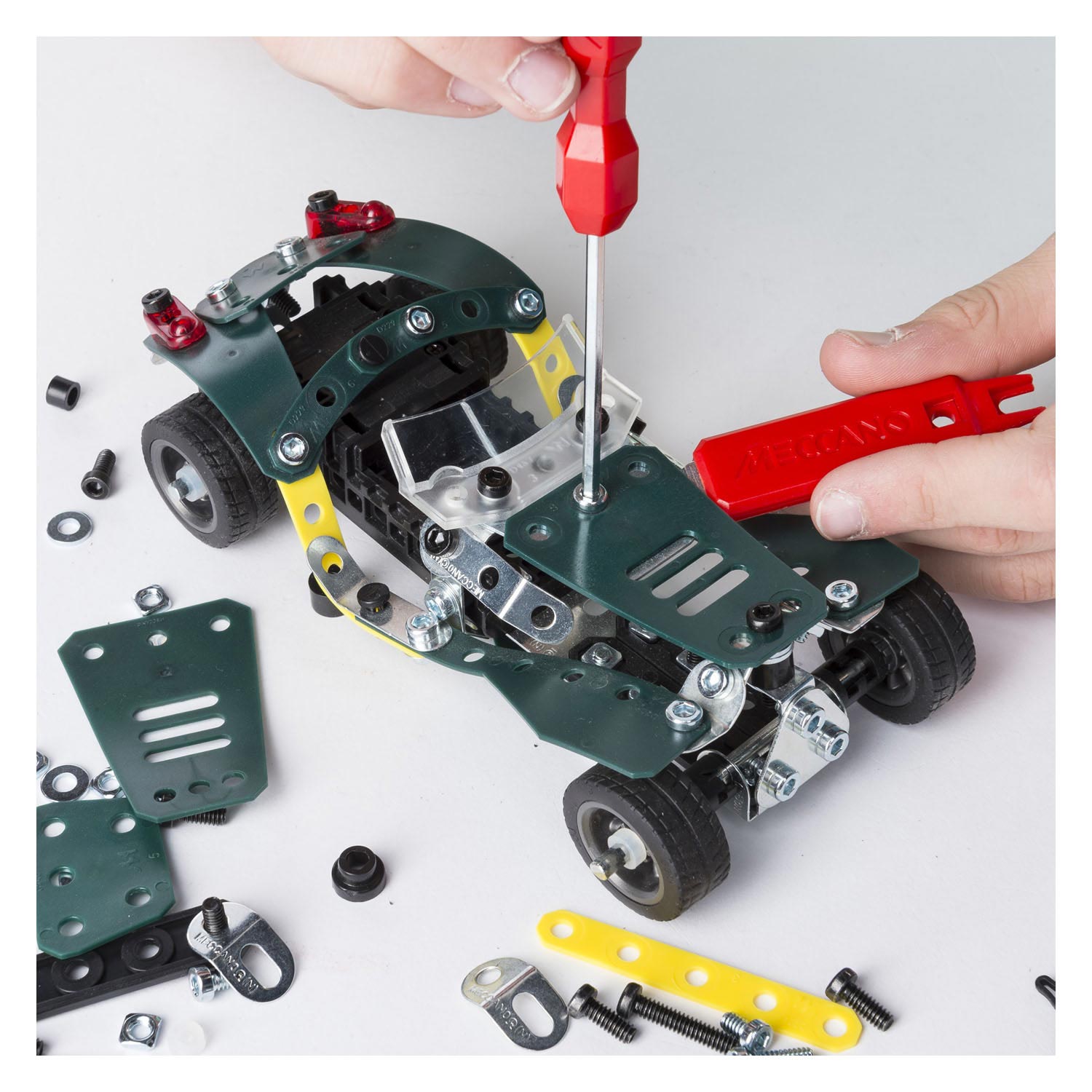 Meccano - Pull Back Auto, 5in1 S.T.E.M. Bouwpakket