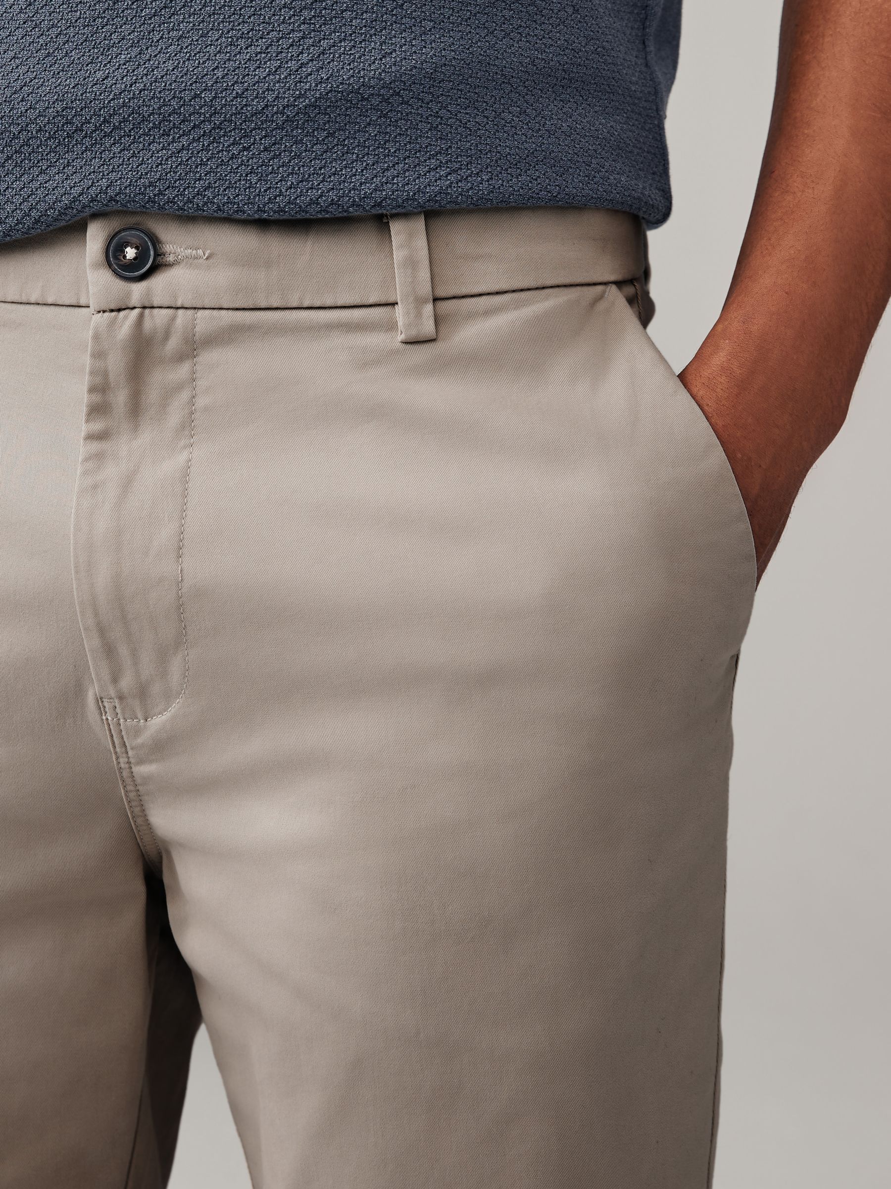 Pastelkleurig - Slim Fit - Set van 4 chinoshorts met stretch
