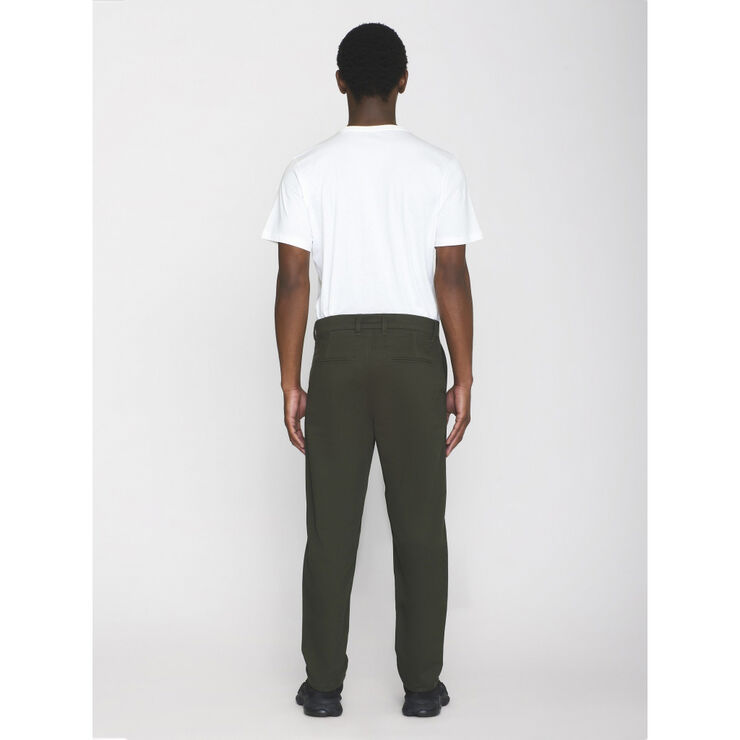 Knowledge Cotton Apparel CHUCK regular chino twill pants - GOTS/Vegan Grøn