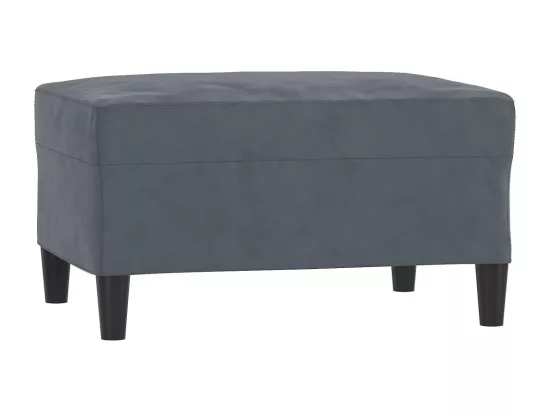 Repose-pied Gris foncé 70x55x41 cm Velours