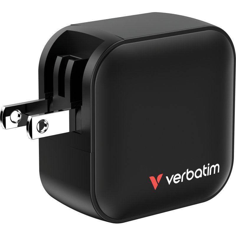 Verbatim Mini GaN Charger 70W Universel Noir Secteur Charge rapide Intérieure