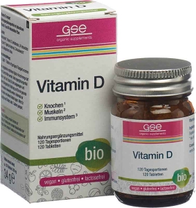 GSE Vitamin D Compact Tabletten Bio, 120 Stück