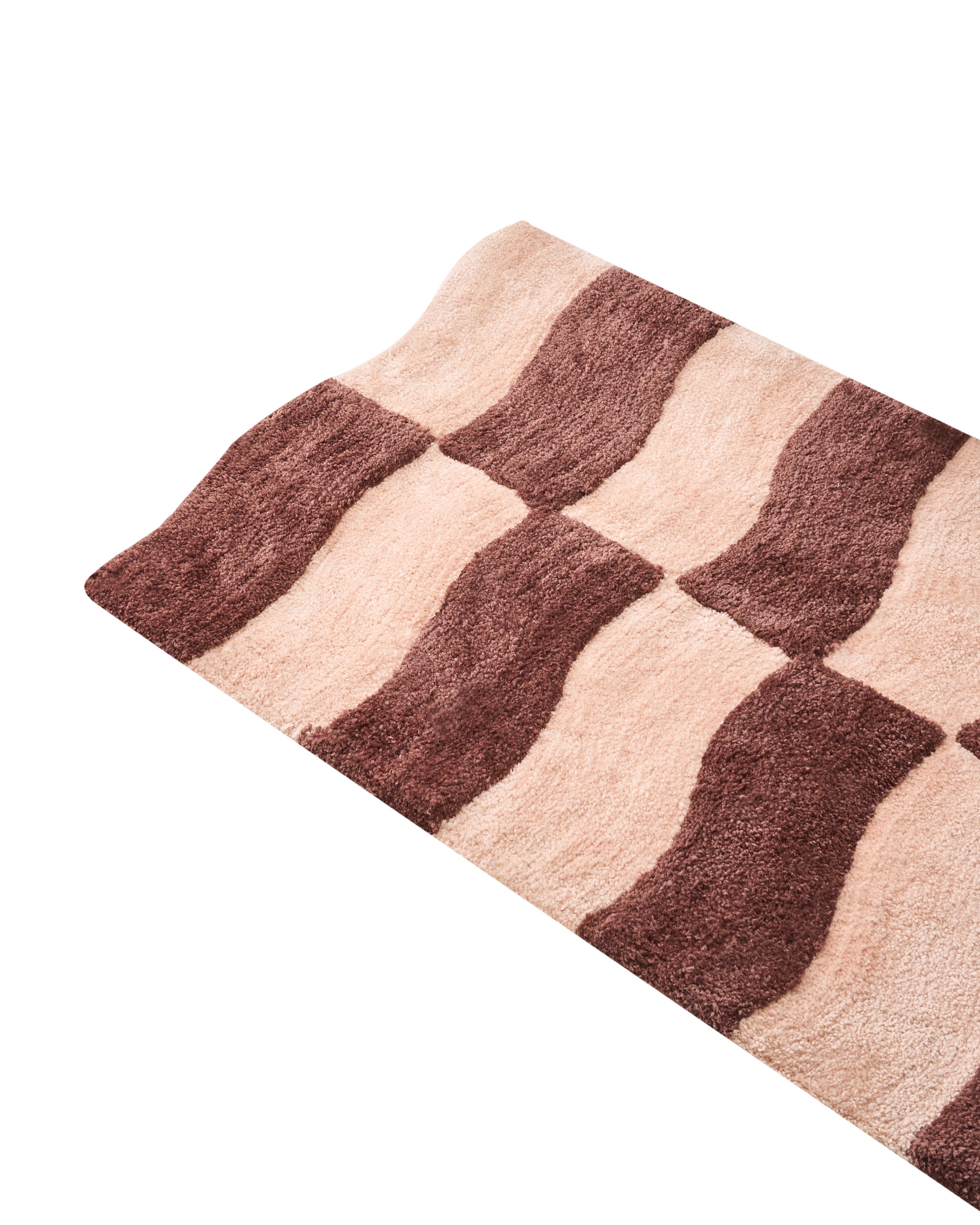 Badmat DIWANA Bruin/beige 60 x 90 cm