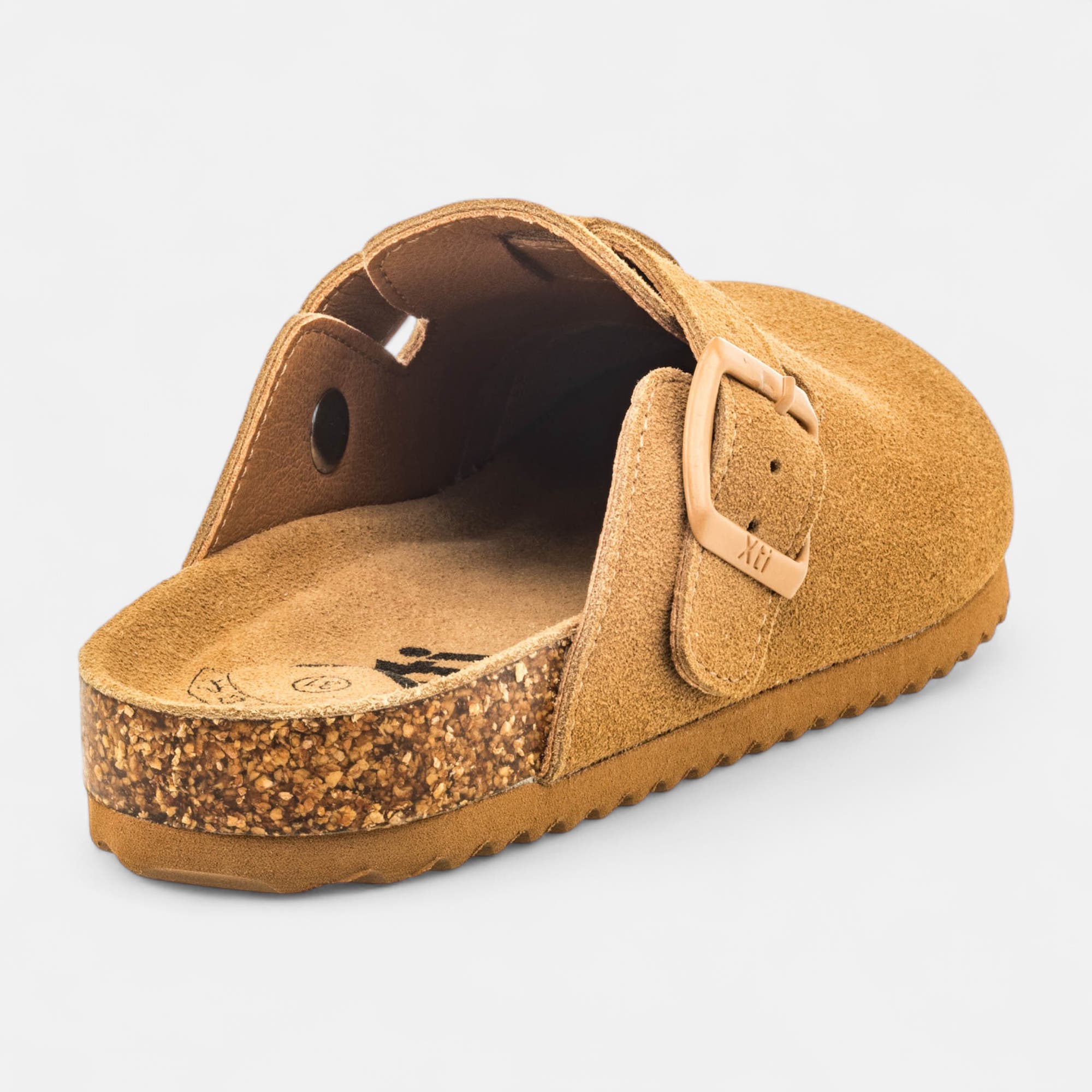 Sabots Fille en cuir camel