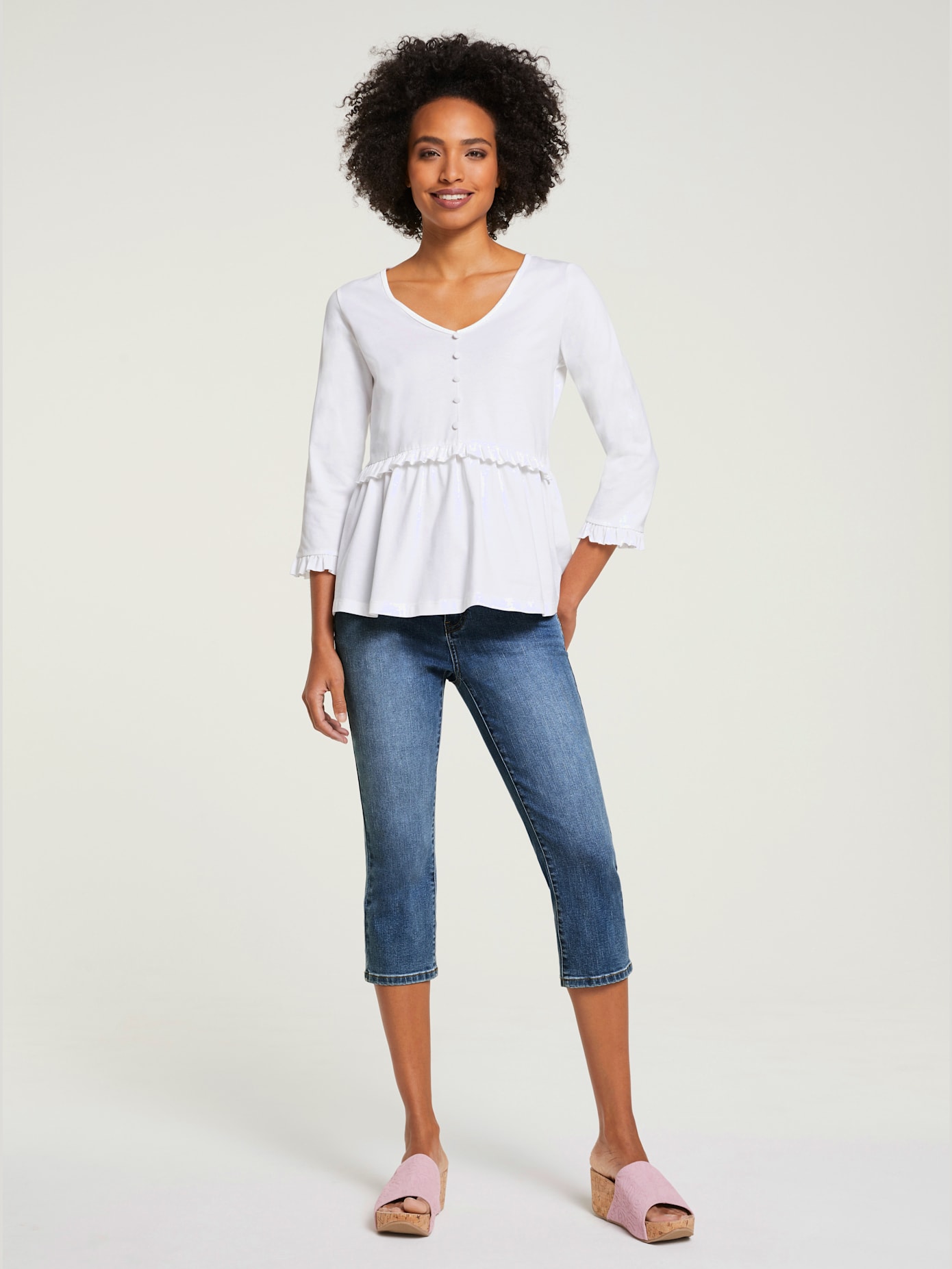 Shirt look romantique
