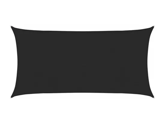 Voile d'ombrage 160 g/m² Noir 2,5x5 m PEHD