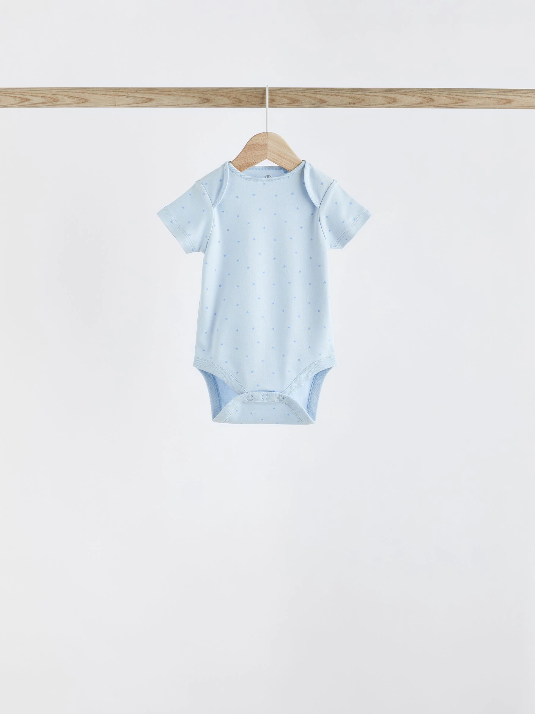 Blauw - Beer Baby Bodysuits met korte mouwen