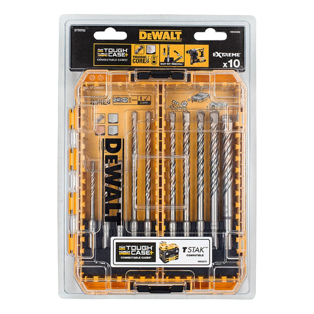 BORSETT DEWALT SDS-PLUS EXTREME 5-12MM 10 DELER