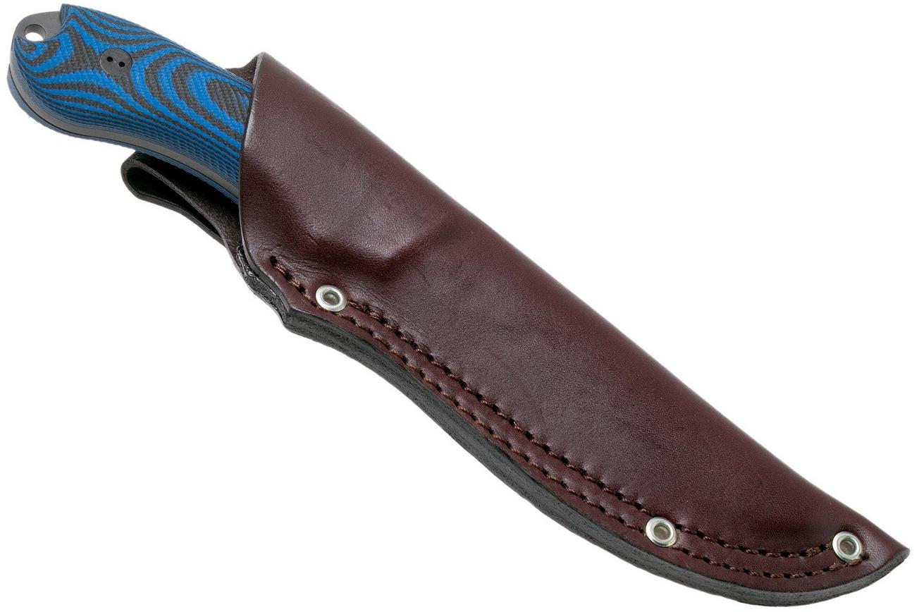 Bradford Guardian 4, 3D Black-Blue G10 Guardian 4 M390, Full Flat Black DLC 4FH-113B-M390