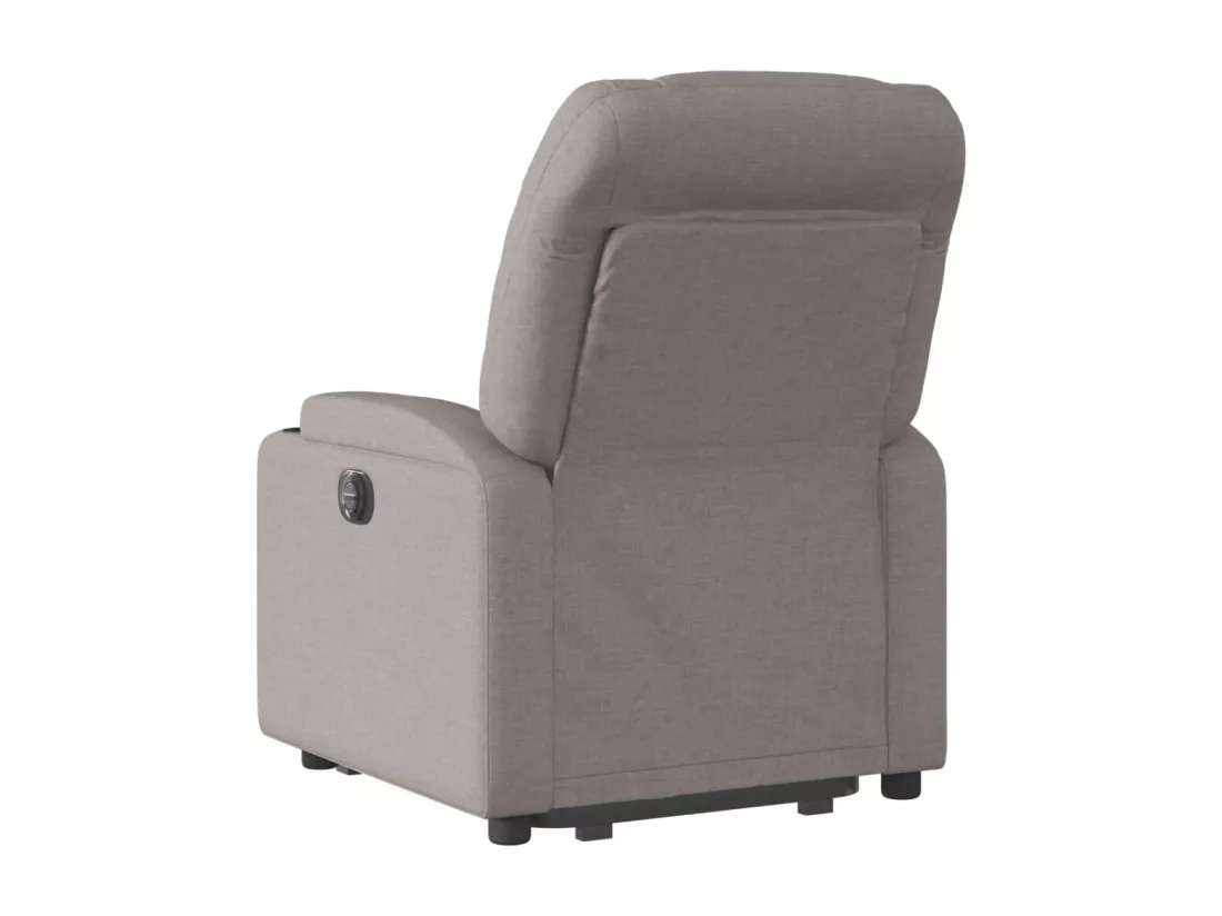 Fauteuil inclinable électrique taupe tissu