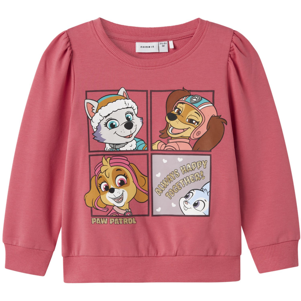 Køb Name It Rapture Rose Nmfjose Paw Sweat Unb Cplg
